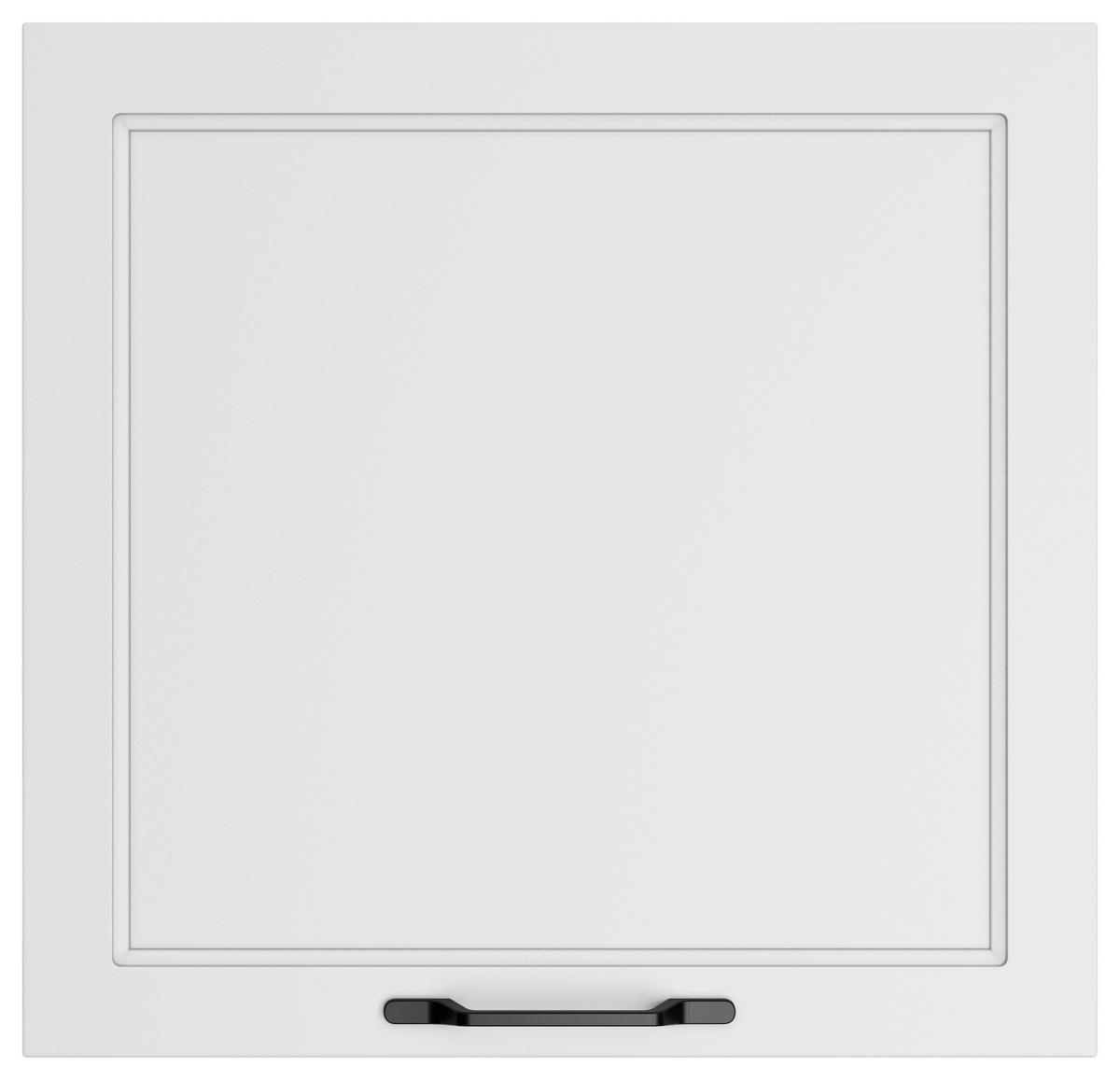 Küchenoberschrank Meran ca. 60x57x34 cm Weiß/Eiche - Eiche Wotan/Schwarz, LIFESTYLE, Holzwerkstoff/Metall (60/57/34cm) - Held