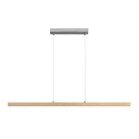 LAMPA WISZĄCA LED EMMA *SBN* - kolor dębowy, Lifestyle, tworzywo sztuczne/drewno (114cm) - Novel