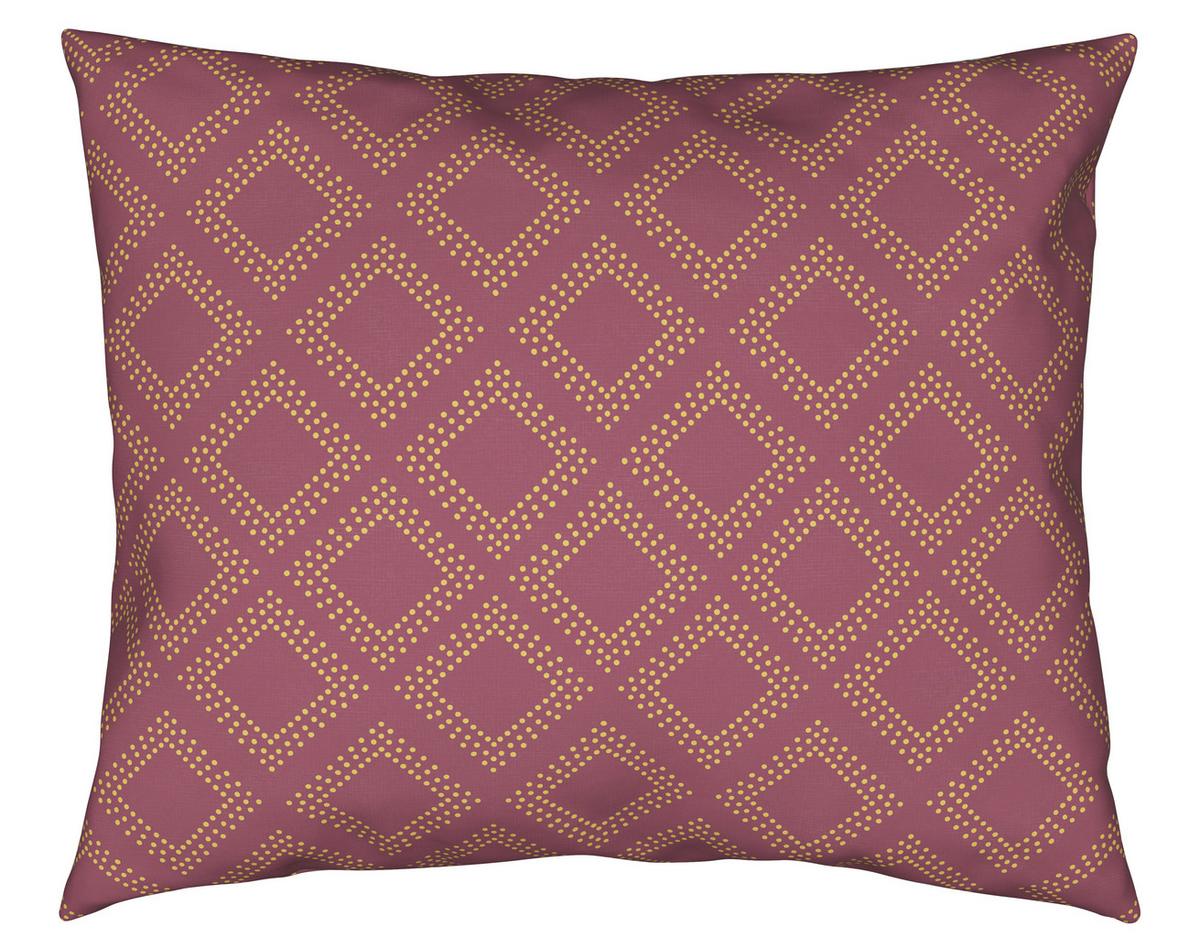 Bettwäsche Ornament ca. 160x210cm - Gelb/Weinrot, Lifestyle, Textil (160/210cm) - Modern Living