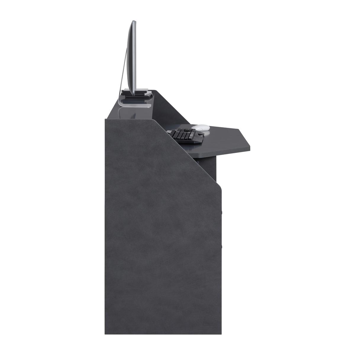 Gaming Tisch Zocker 1 in Materafarben - Modern, Holzwerkstoff/Kunststoff (180/92/68cm) - Mömax