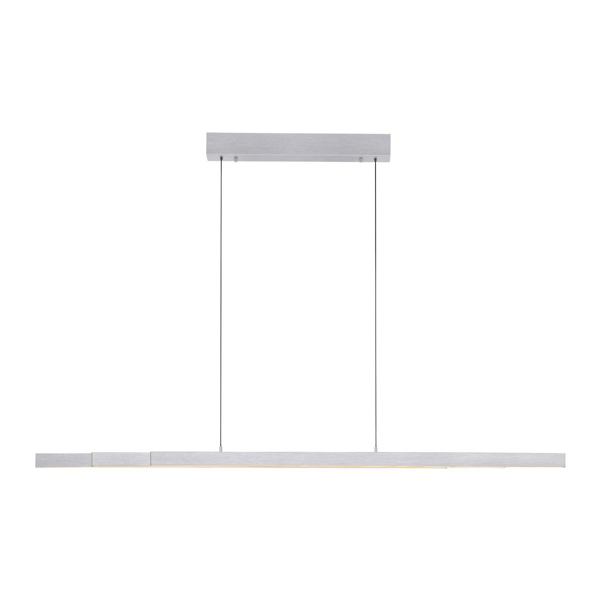 LAMPA WISZĄCA LED 2598-95 ADRIANA - kolor aluminiowy, Design, tworzywo sztuczne/metal (179/55/150cm) - Paul Neuhaus