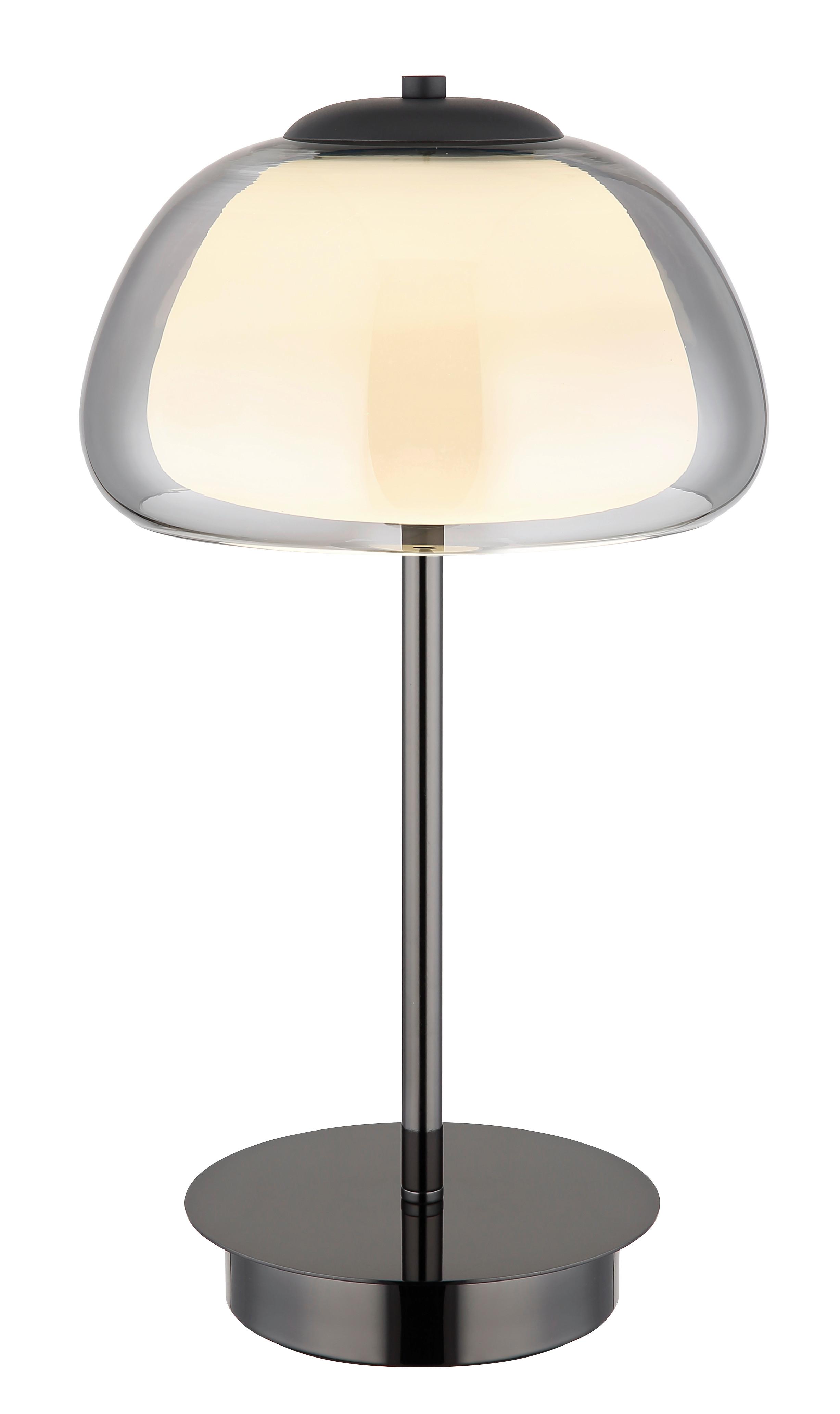 Led Stolna Svjetiljka Avila - bijela/siva, Design, staklo (25/46cm) - Globo