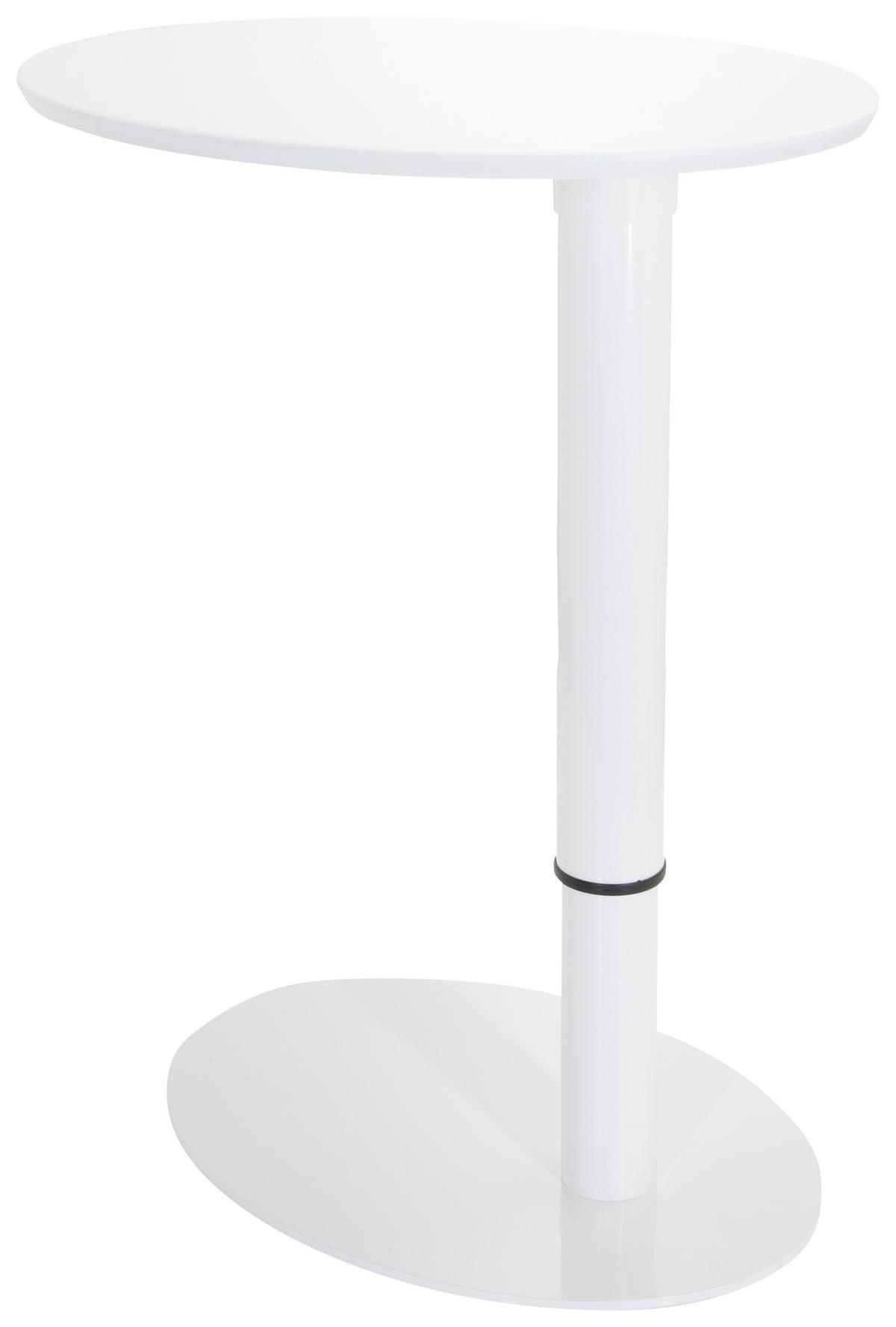 Dvižna Miza Stand Iii, Bela - bela, Basics, kovina/leseni material (90/50/64cm) - MID.YOU