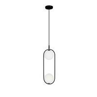 Viseća Svjetiljka Cordel - bijela/crna, Design, metal (18.5/15/140cm)