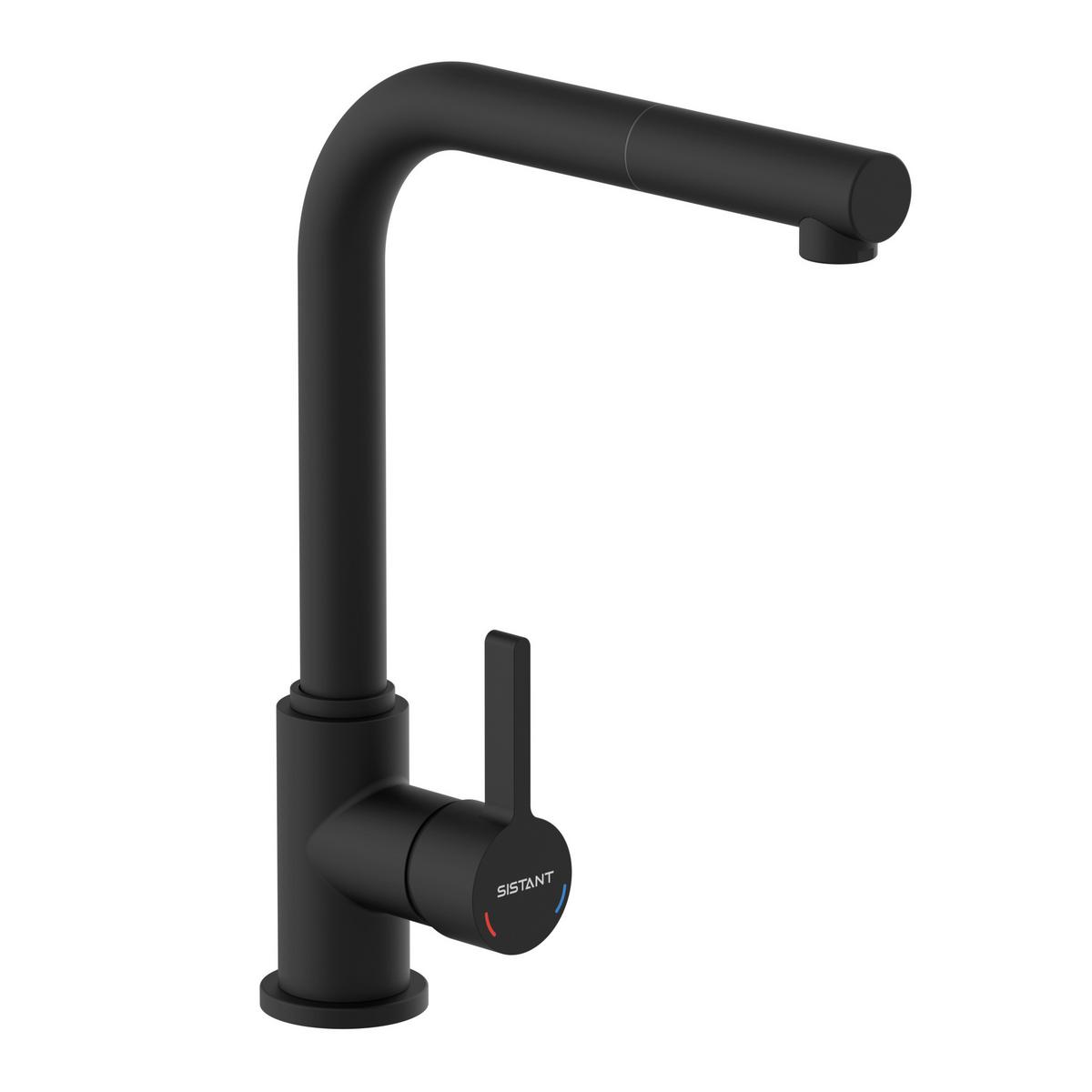 Küchenarmatur Sistant Oslo Schwarz - Schwarz, Basics, Metall (5,4/32,5/27cm) - Sistant