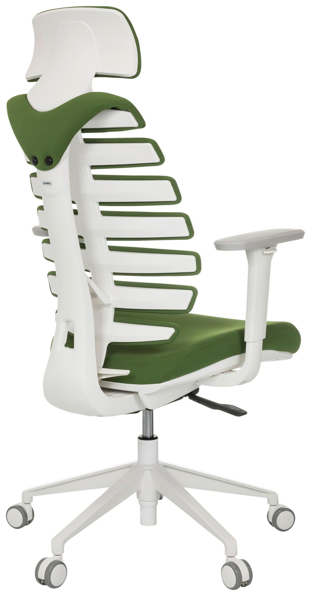 Pisarniški Stol Ergo Line W, Zelena - zelena/bela, Moderno, umetna masa/tekstil (67/116 - 133/65cm) - MID.YOU