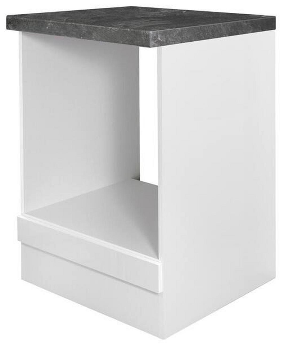 Element Za Ugradnu Rernu Alba Hu 60 - bela visoki sjaj/bela, Moderno, pločasti materijal (60/86/60cm)