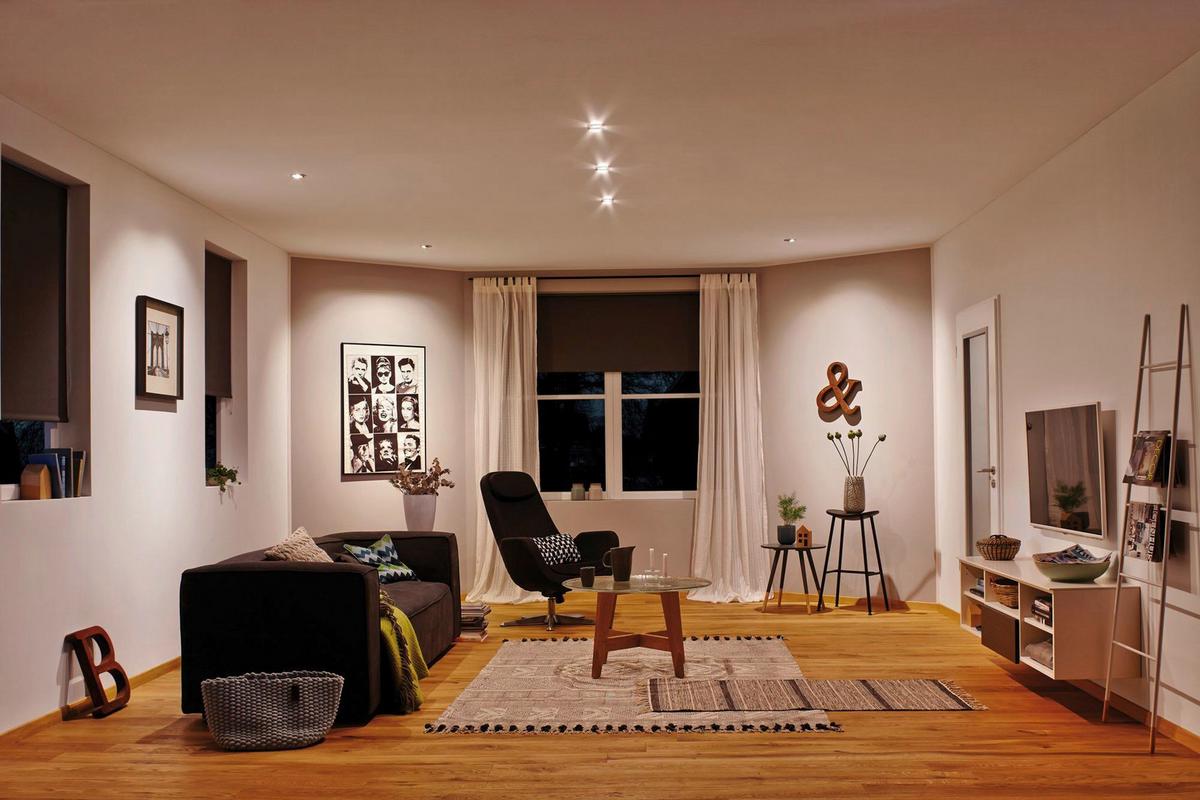 Deckenleuchte Nova in Alufarben max. 6,5 Watt - Basics (8,4cm) - Paulmann