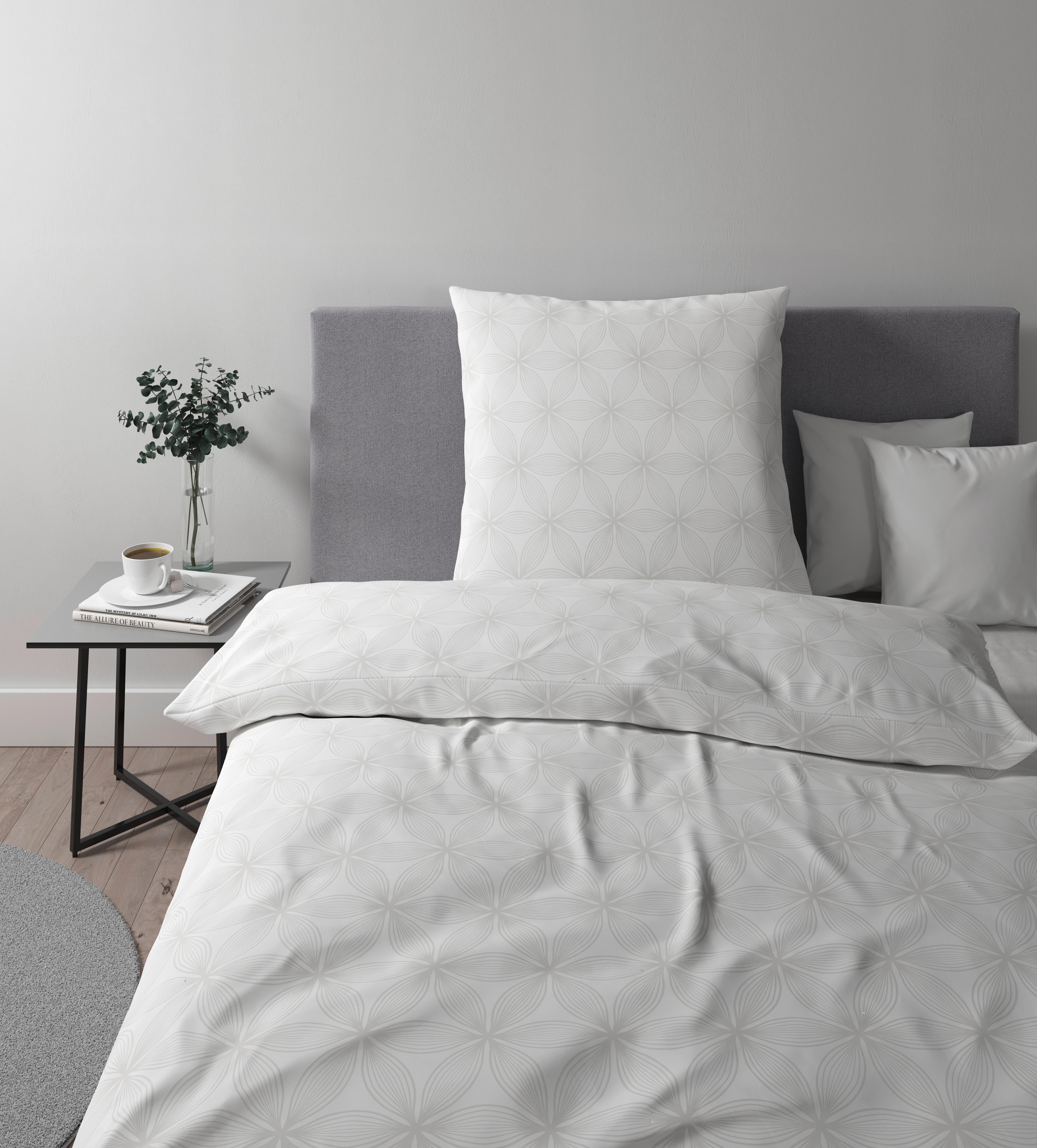 Bettwäsche Alex Design ca. 135x200cm - Weiß, MODERN, Textil (135/200cm) - Premium Living