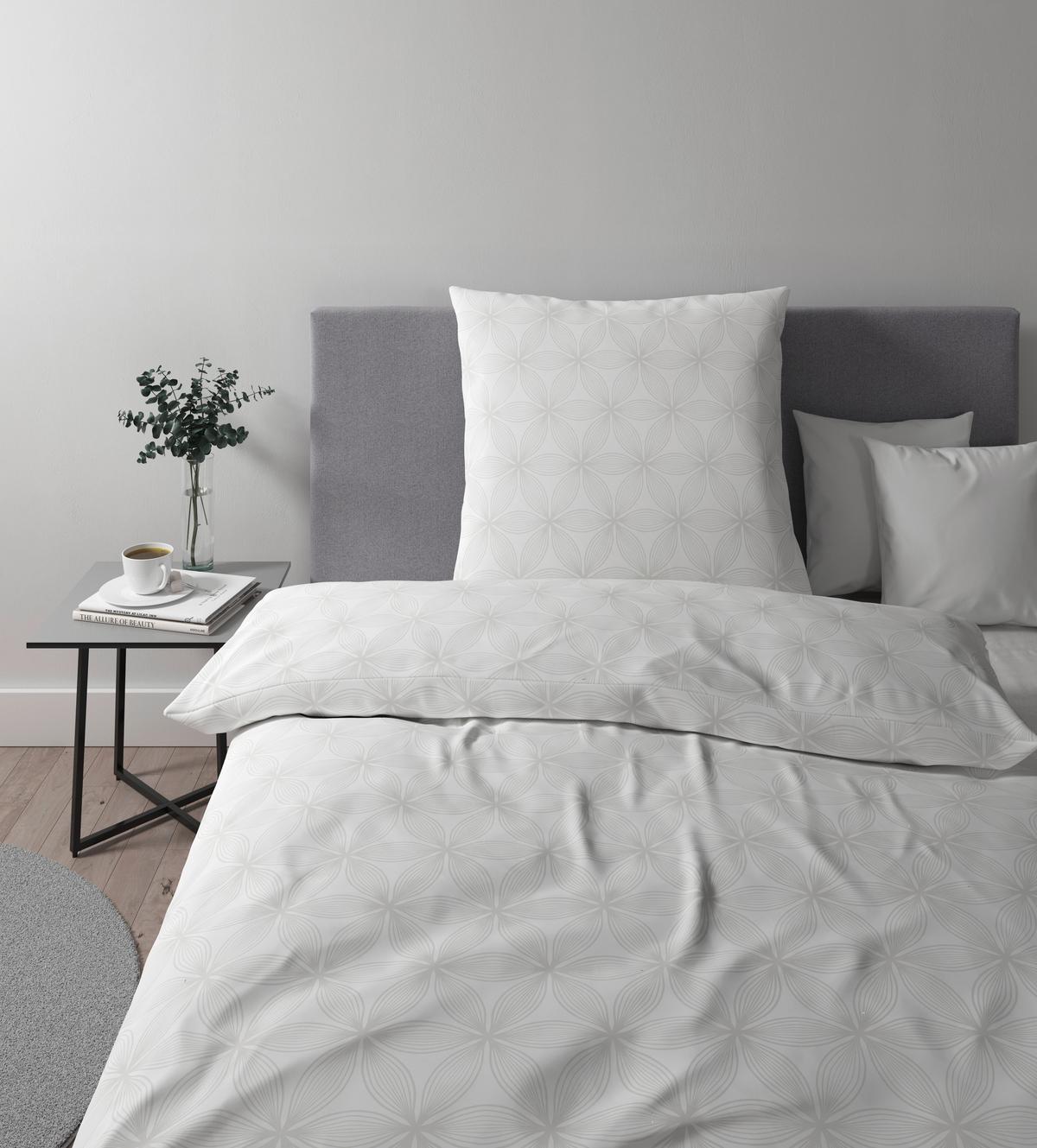 Bettwäsche Alex Design ca. 135x200cm - Weiß, MODERN, Textil (135/200cm) - Premium Living