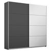 Ormar S Kliznim Vratima Subito - boje grafita/srebrne boje, Moderno, drvni materijal/metal (181/197/61cm) - Modern Living