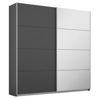 Ormar S Kliznim Vratima Subito - boje grafita/srebrne boje, Moderno, drvni materijal/metal (181/197/61cm) - Modern Living