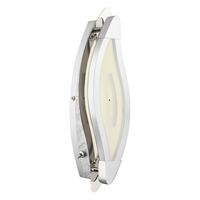 Stenska Led-svetilka Trois, S Sijalko - barve kroma, Design, kovina/umetna masa (31,5/11,5cm) - Globo