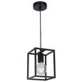 Lustră Quadri - negru, Konventionell, metal (15/15/120cm) - Premium Living Lustră Quadri - negru, Konventionell, metal (15/15/120cm) - Premium Living