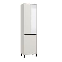 Előszobaszekrény Arran - kasmírszínű/fekete, Modern, faalapú anyag (54,5/205,5/40cm)