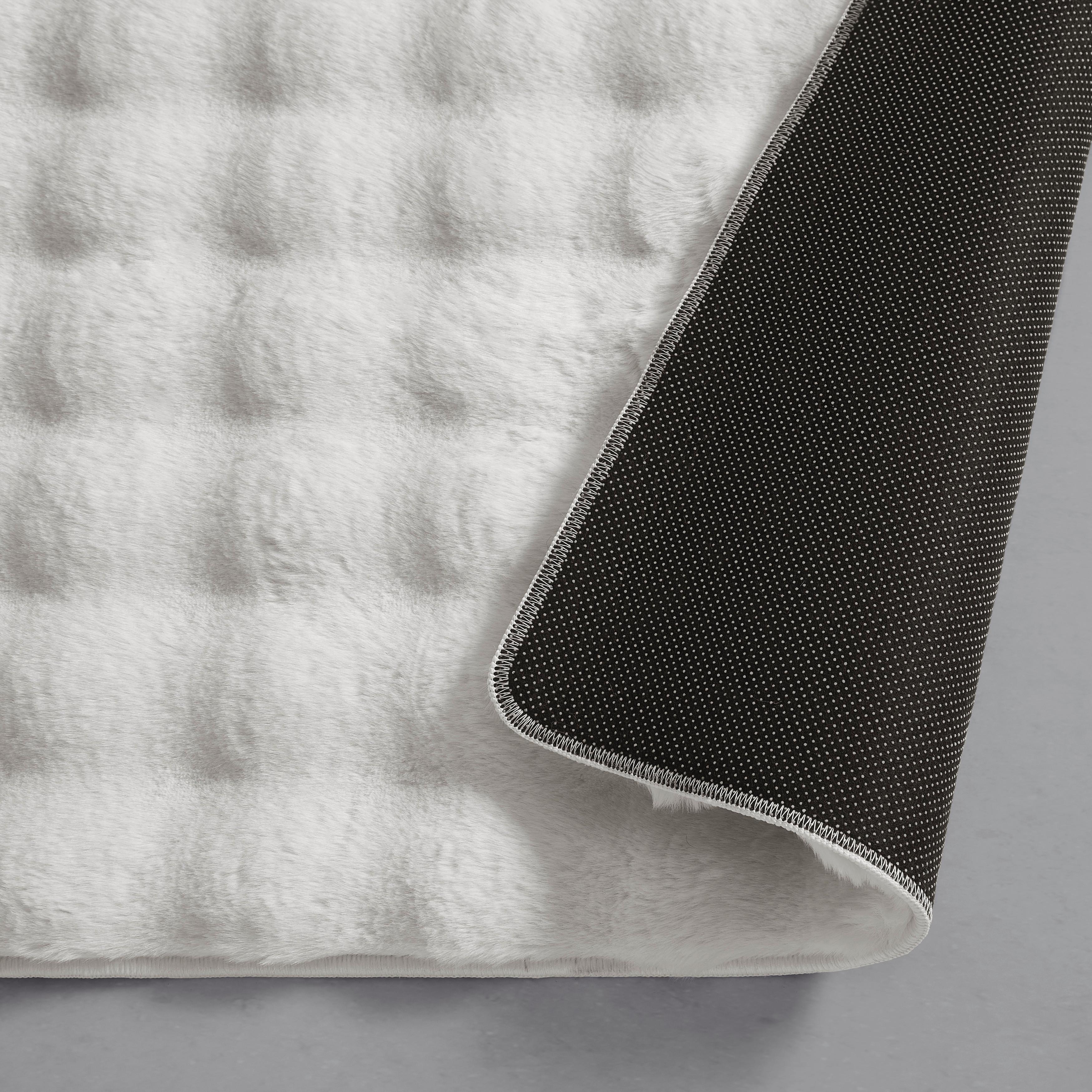 KONSTFÄLL BUBBLE 2 - cremefärgad, Modern, textil (120/170cm) - Mömax