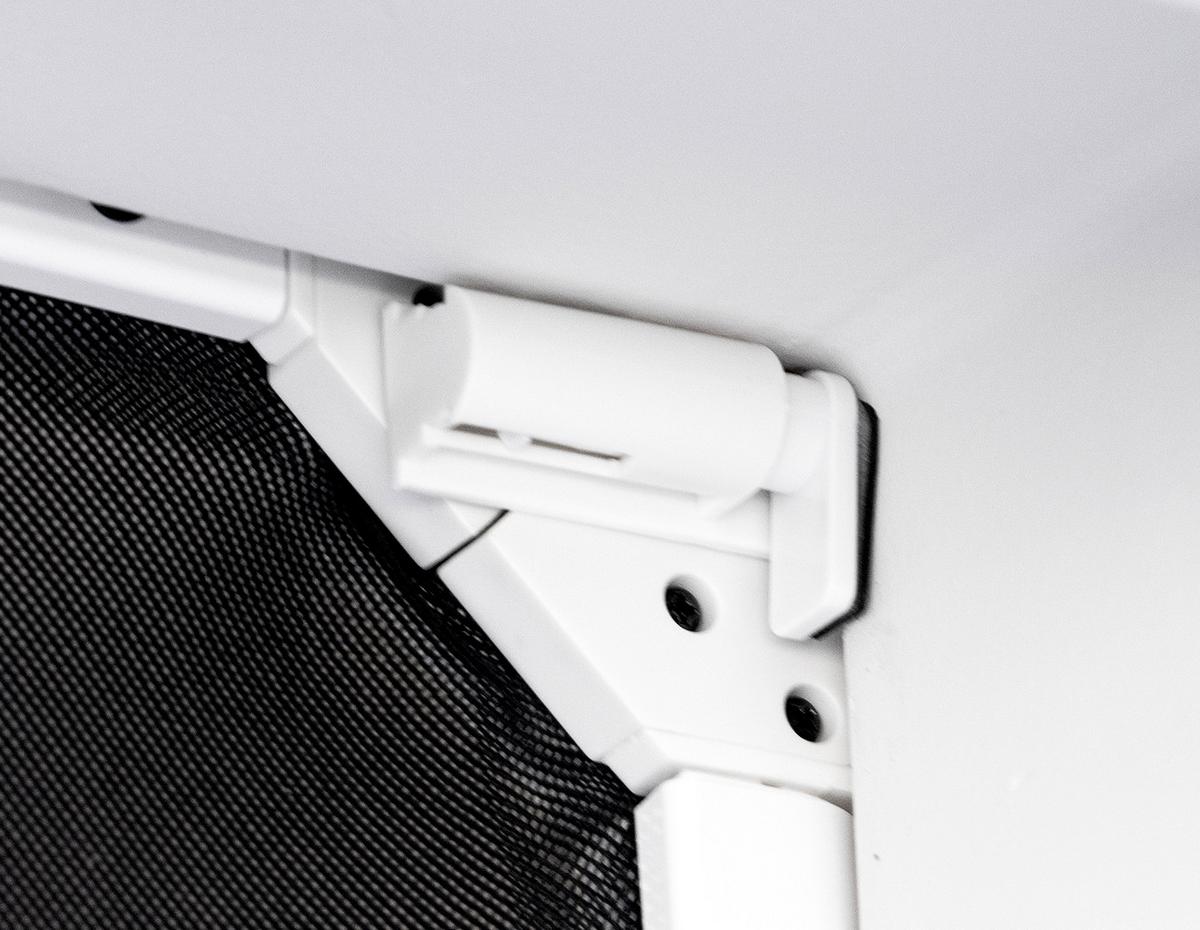 Mückenschutzvorhang Dachfenster Weiß ca. 100x160cm - Weiß, Kunststoff/Textil (100/160cm)