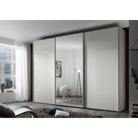 Tolóajtós Szekrény 3 Ajtós Sonate Rom - krómszínű/szürke, Modern, faalapú anyag/üveg (298/240/68cm) - Premium Living