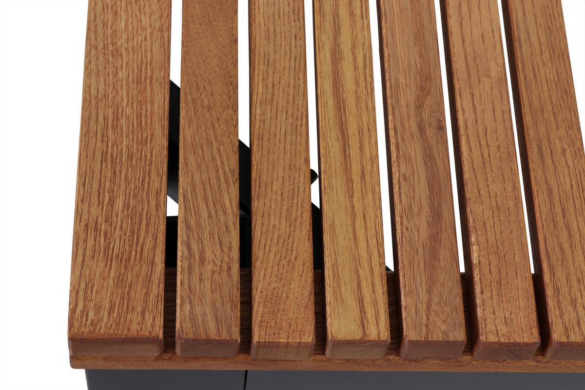 GARTENTISCH N86396 - Anthrazit/Robinienfarben, KONVENTIONELL, Holz/Metall (220/100/76cm) - Siena Garden