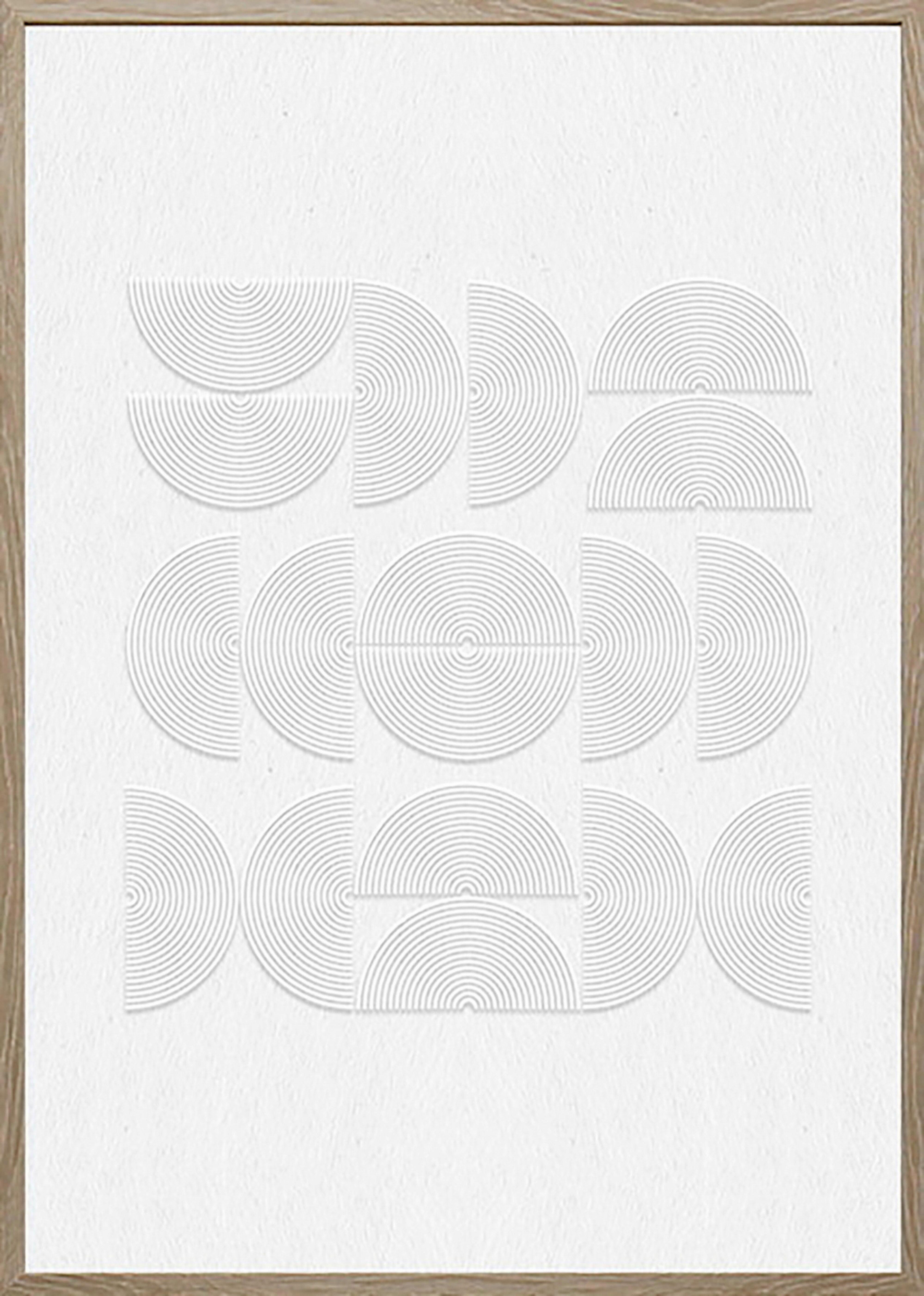 Keilrahmenbild Mike in Weiß ca. 50x70x2,2cm - Weiß/Naturfarben, MODERN, Papier/Holzwerkstoff (50/70/2,2cm) - Mömax