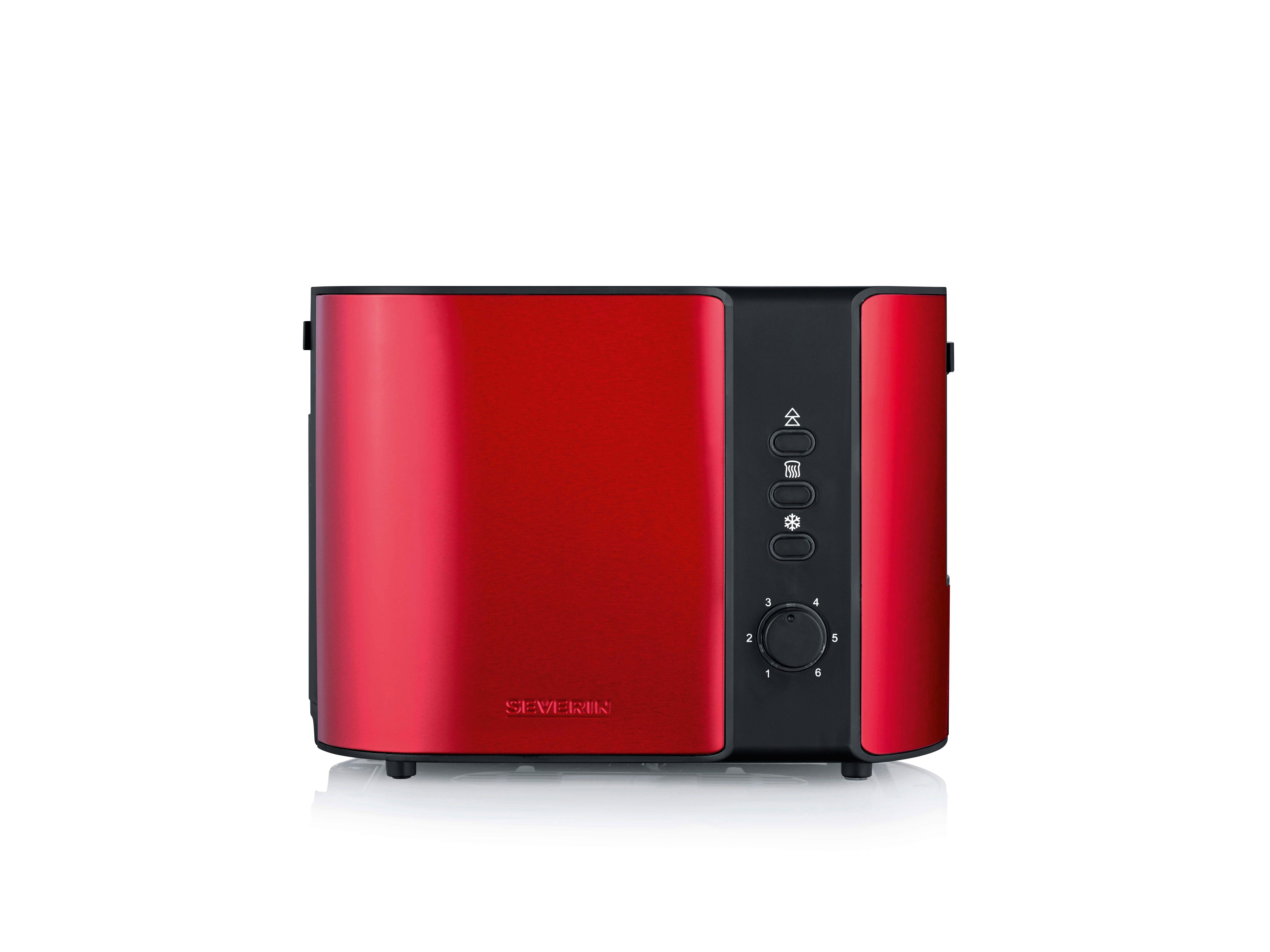 TOASTER MARY AT 2217 - Rot/Schwarz, Kunststoff/Metall (26/18,5/19,5cm) - Severin