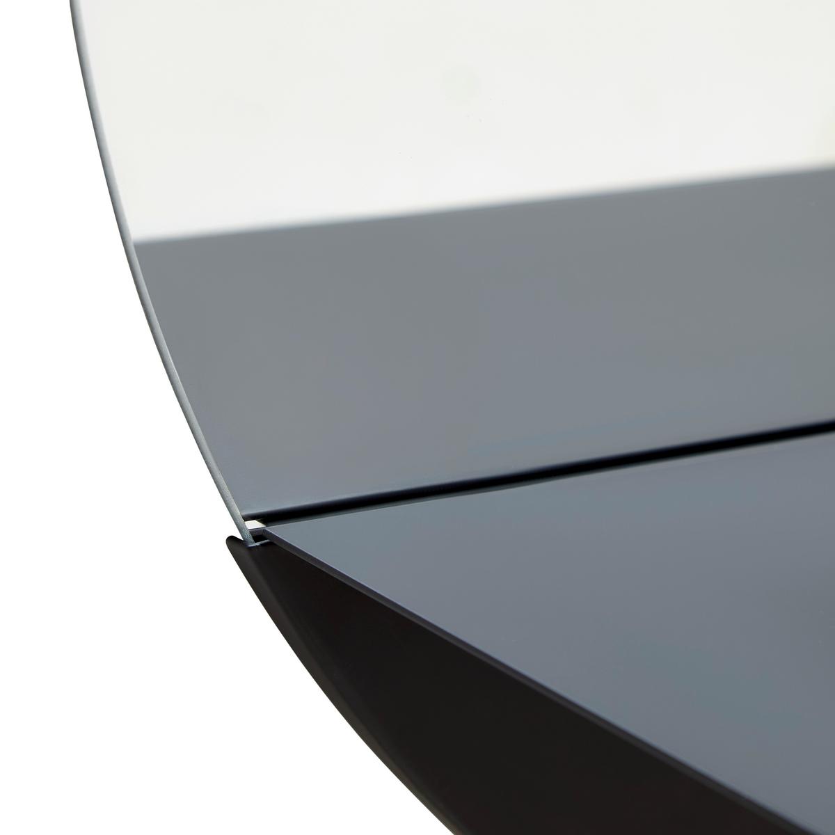 Wandspiegel Maren Schwarz  Ø ca. 50cm - Schwarz, MODERN, Glas/Metall (50cm) - Mömax