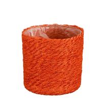 Pflanztopf Atlantic Orange Ø ca. 12cm - Orange, MODERN, Textil (12/12cm) - Mömax