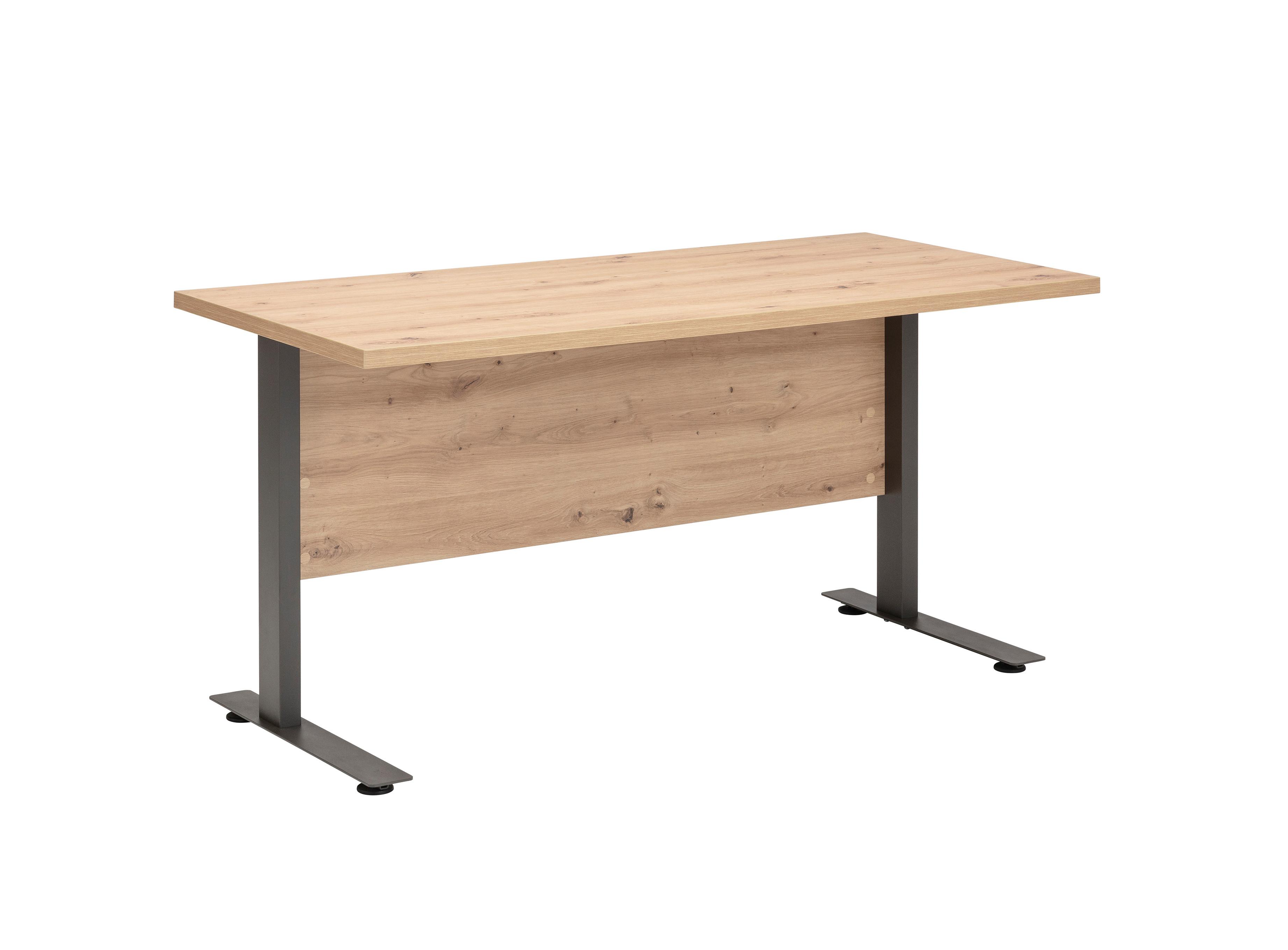 Radni Stol Pronto - antracit, Moderno, drvni materijal/metal (150/80/76cm) - Modern Living