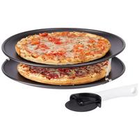 Pizzasütőszett Luigi - fekete, Konventionell, fém (3/32,5/33cm) - Zenker