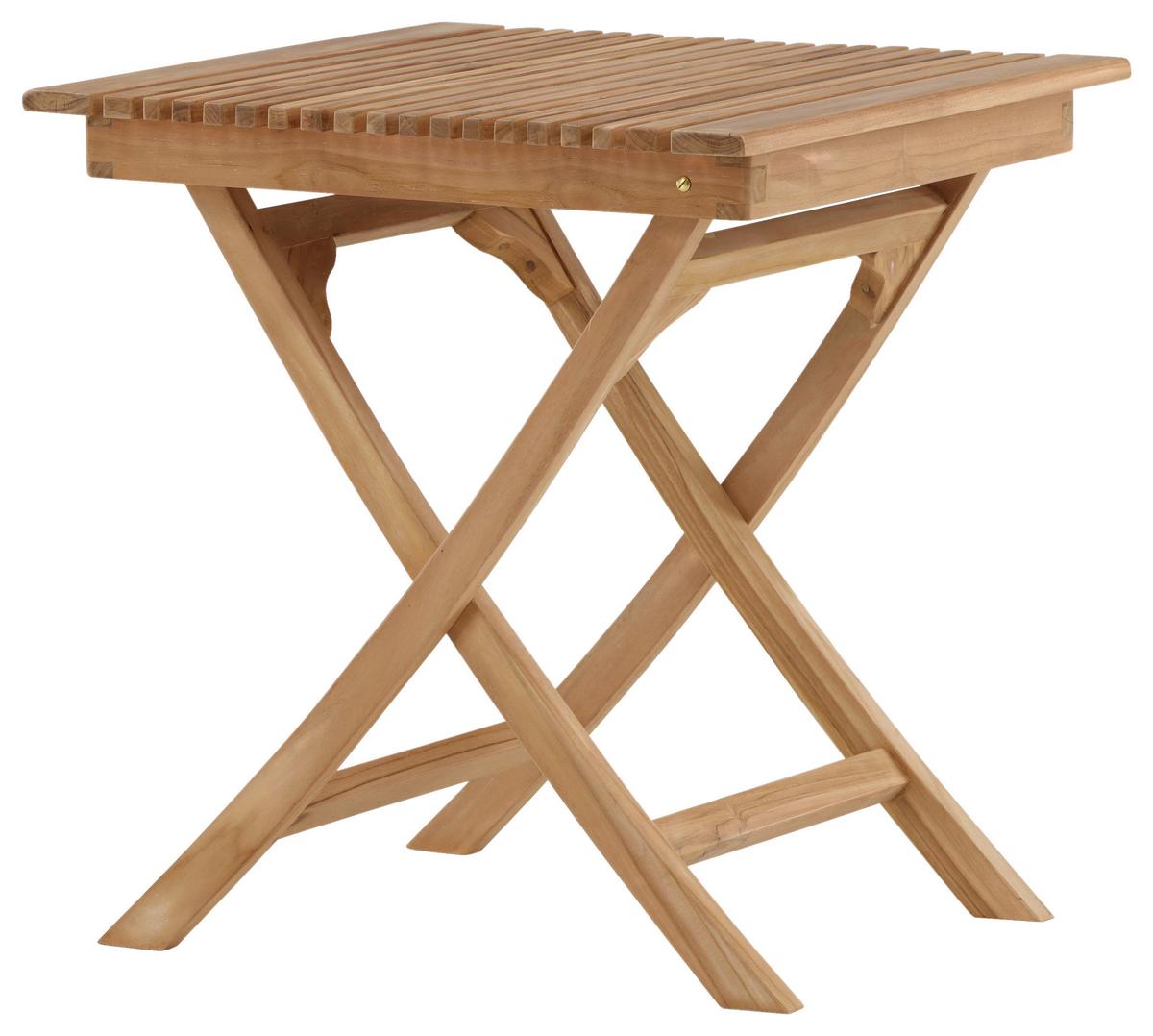 Gartenklapptisch Ghana ca. 70x70x75 cm Teakholz - Teakfarben, KONVENTIONELL, Holz (70/70/75cm) - Gardenson