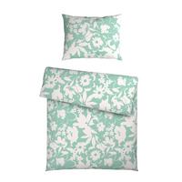 BETTWÄSCHESET FLORAL - Mintgrün, Textil (160/210cm) - Mömax