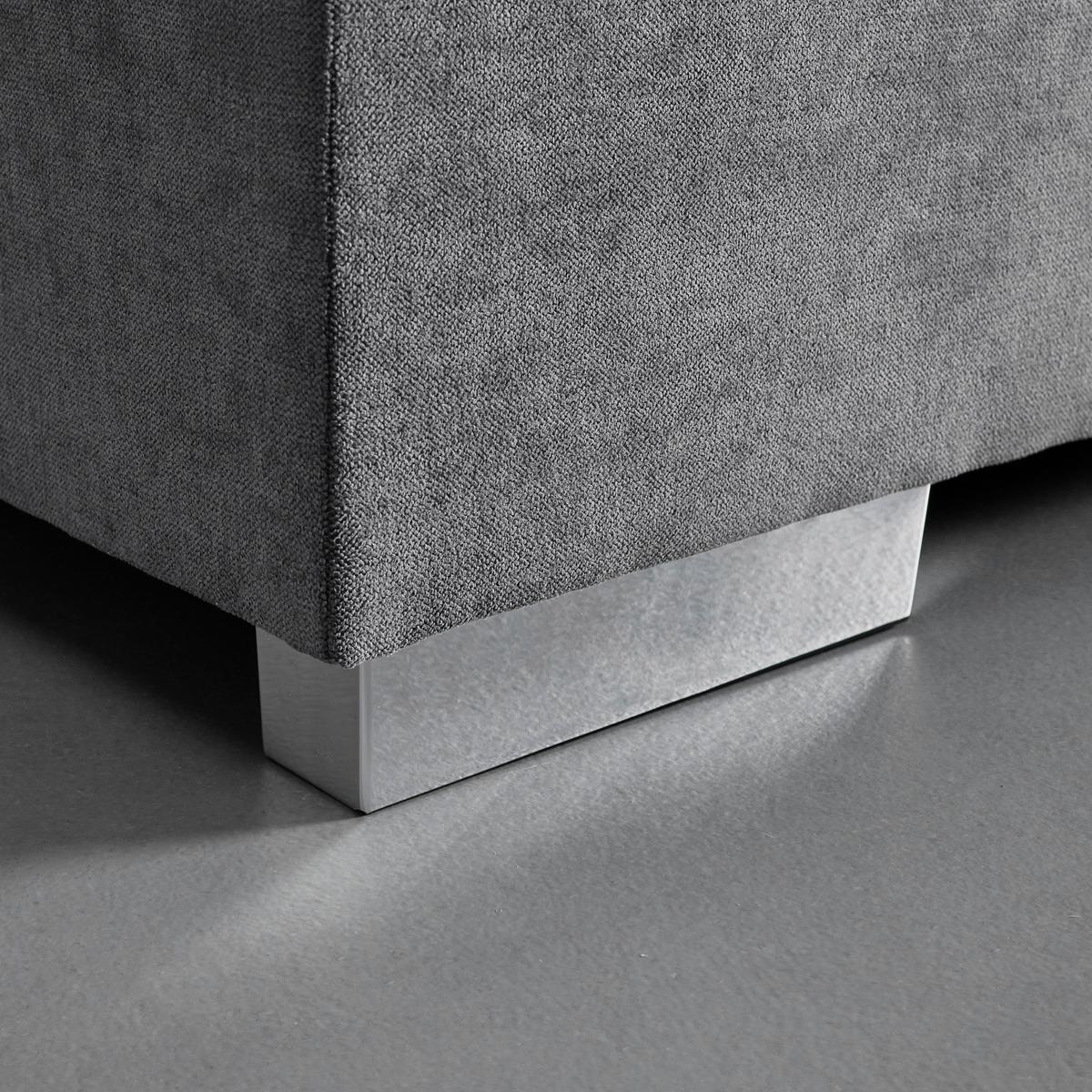 Boxspring Ágy Florin - szürke, Modern, faalapú anyag/textil (180/200cm) - Bessagi Home