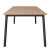UTEBORD JANNIS - antracit/naturfärgad, Modern, metall/sten (200/100/75cm)