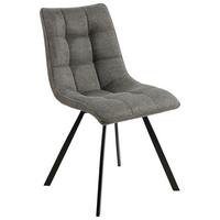 KRZESŁO KELLY - czarny/ciemnoszary, Design, metal/tkanina (47/61/86cm) - Xora