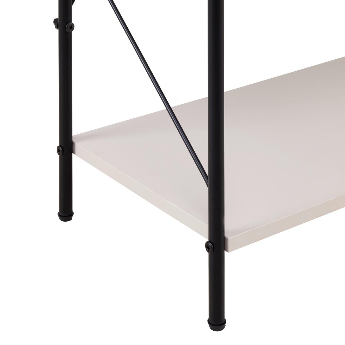 Regal Tom Schwarz/Kaschmir - Kaschmir/Schwarz, MODERN, Holzwerkstoff/Metall (63.2/125/30cm) - Mömax