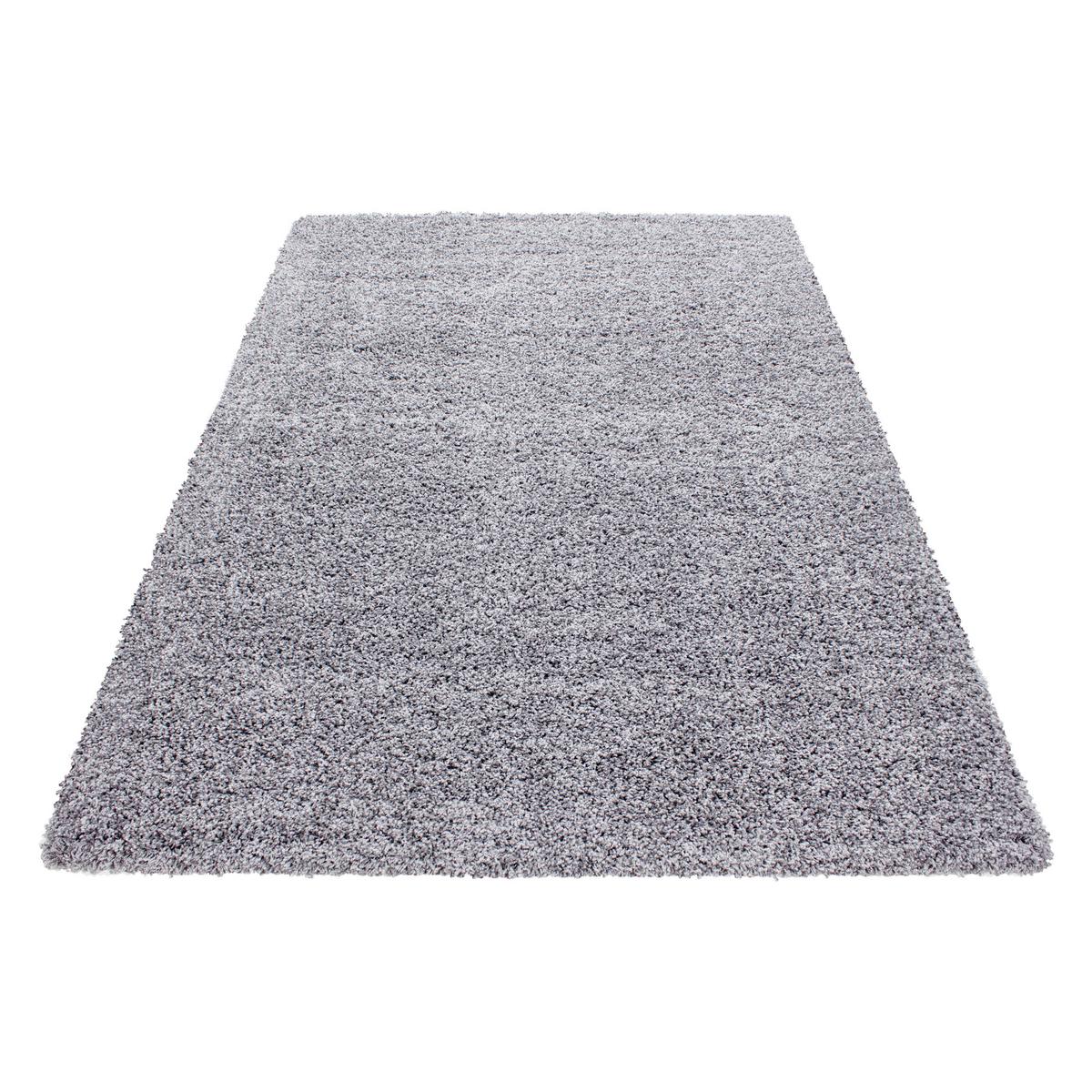 Hochflorteppich Life Lightgrey Hellgrau ca. 140x200cm - Hellgrau, KONVENTIONELL, Textil (140/200cm) - Novel