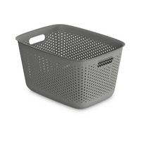 Coșuleț pentru depozitare Maja - cca. 17L - gri închis, Modern, plastic (39/29/22cm) - Mömax