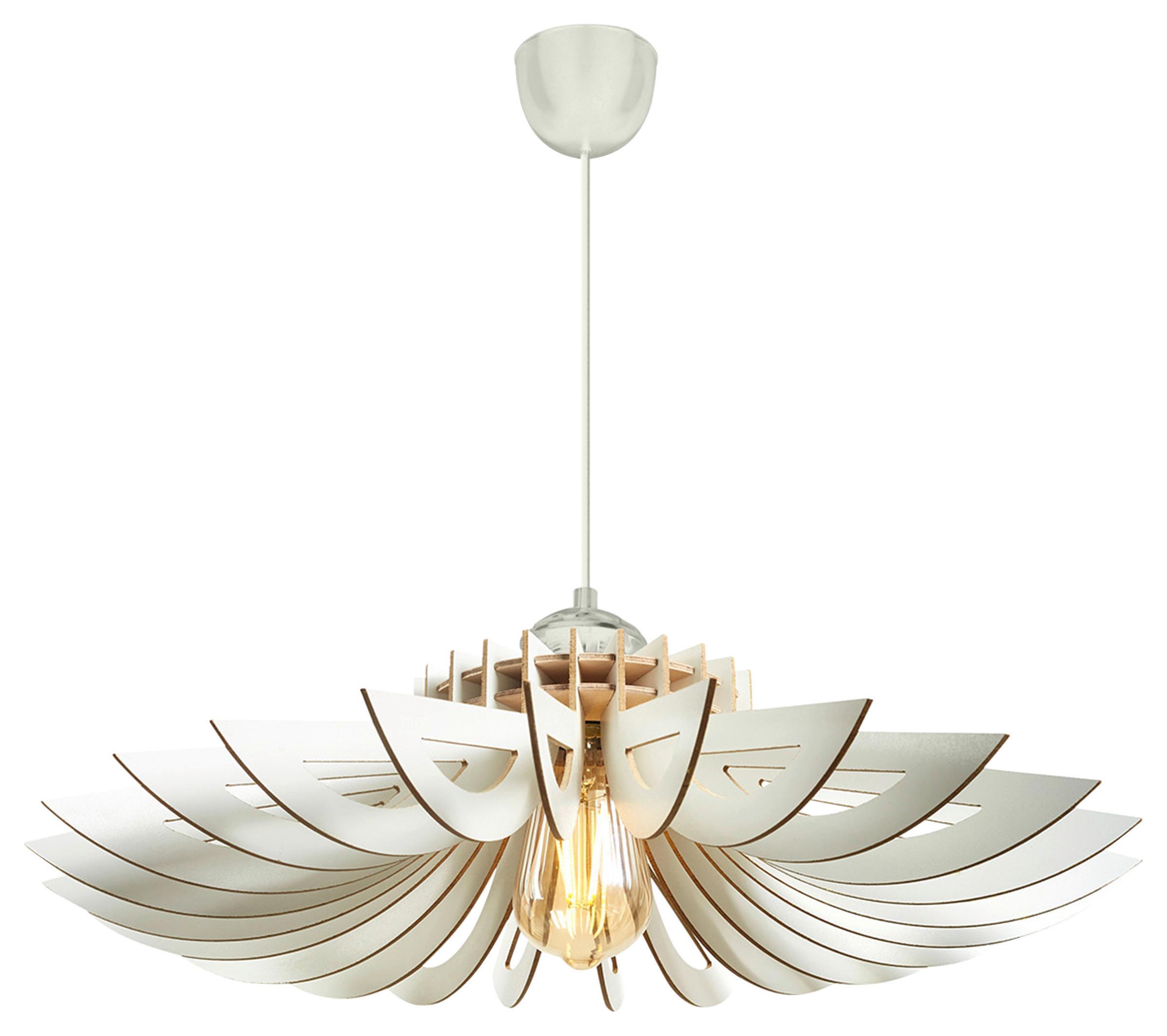 LAMPA SUFITOWA 3808007402 - biały, Trend, drewno (68/68/50cm)