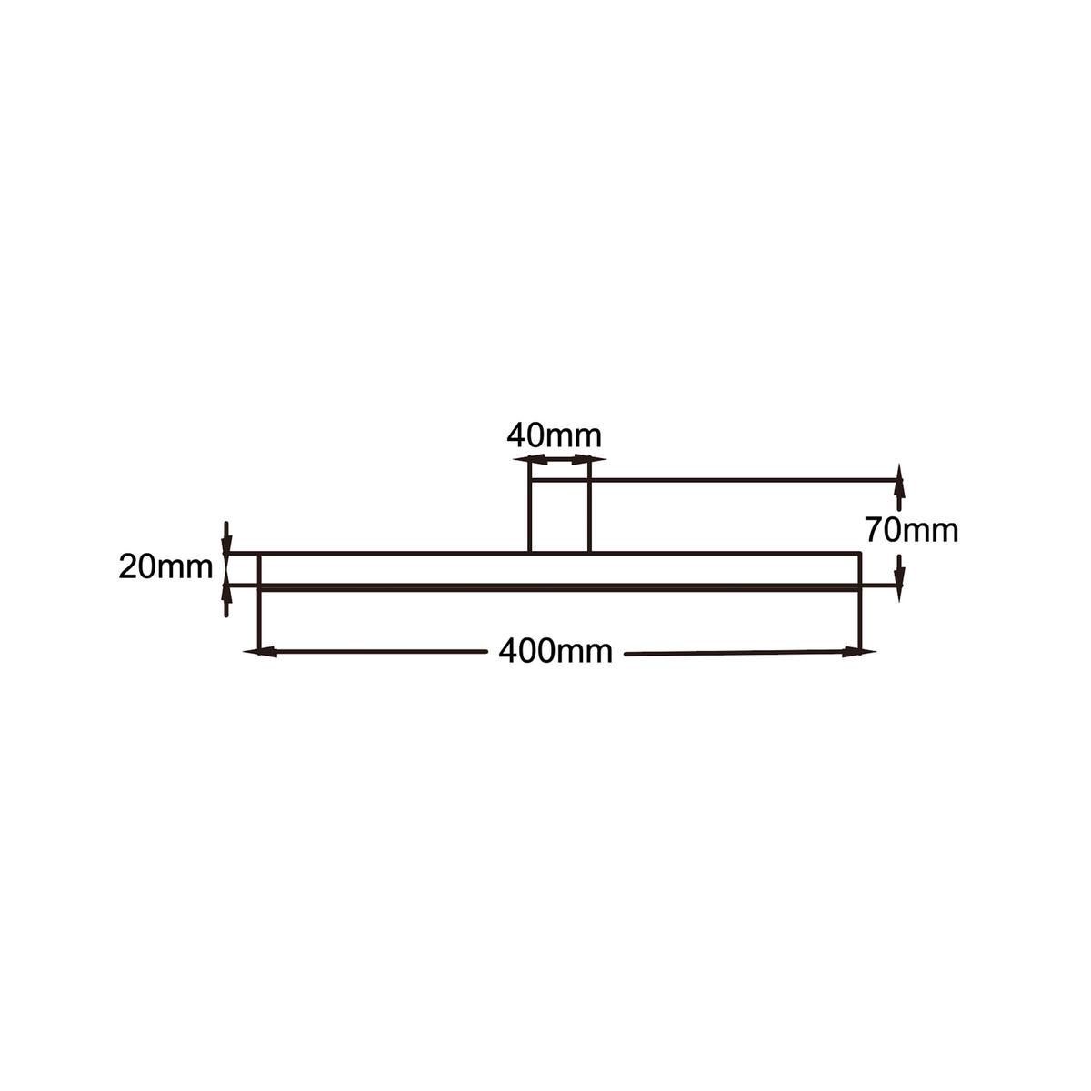 Spiegelleuchte Lp-778/1w M Bk Nevada - Schwarz, Basics, Metall (7/40/9.5cm)