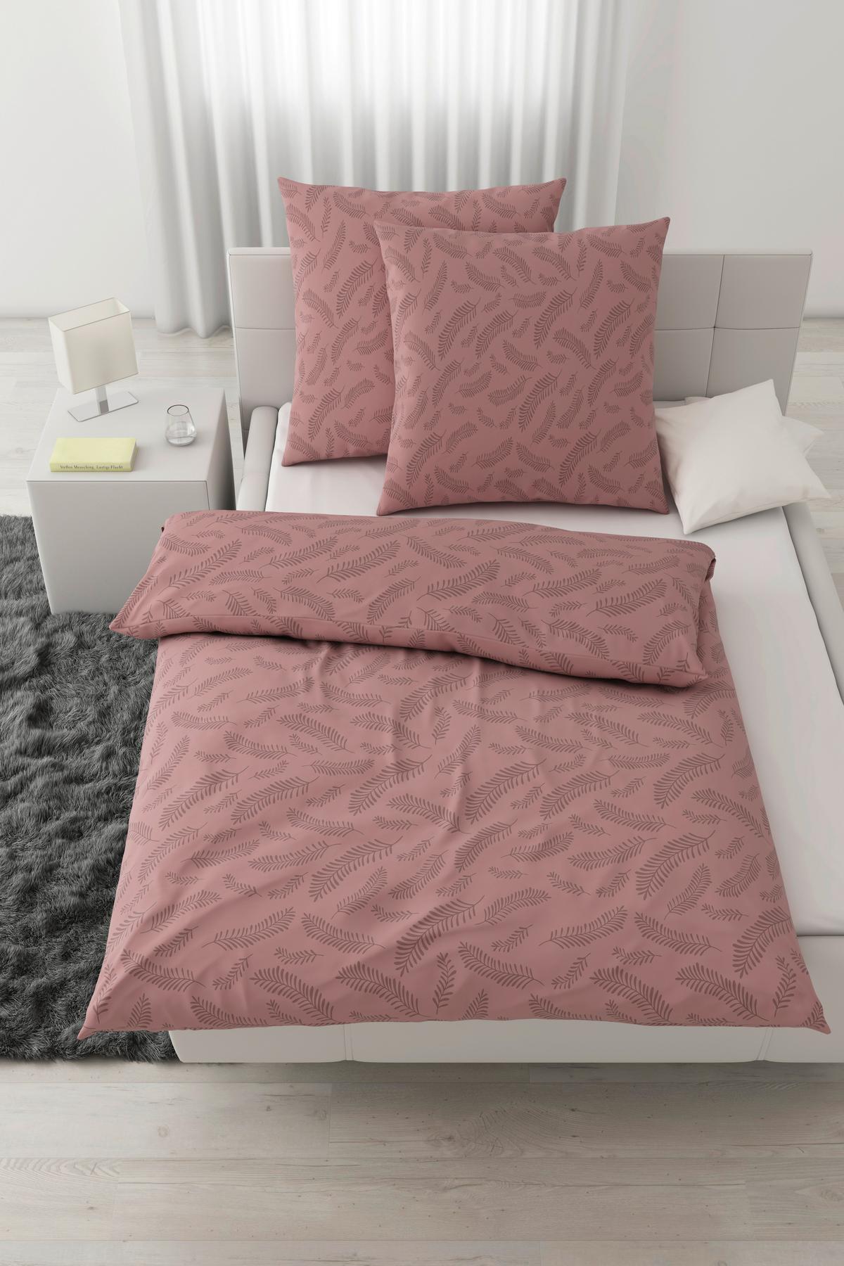 BETTWÄSCHESET FERNS XXL - Mauve, Modern, Textil (200/210cm) - Mömax