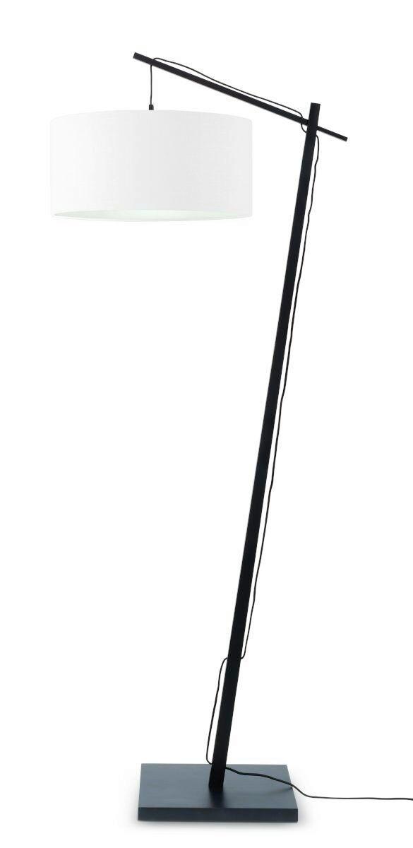 Stoječa Svetilka Andes, Bela, Črna - črna/bela, Design, tekstil/naravni materiali (47/176/23cm) - Good & Mojo