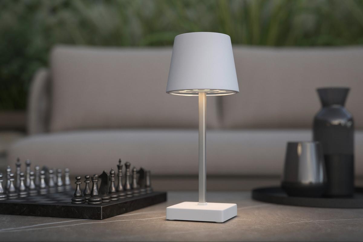 Led-dekorativna Svjetiljka Gopi - bijela/srebrne boje, Romantično / ladanjski, metal/plastika (10,5/26cm) - Modern Living