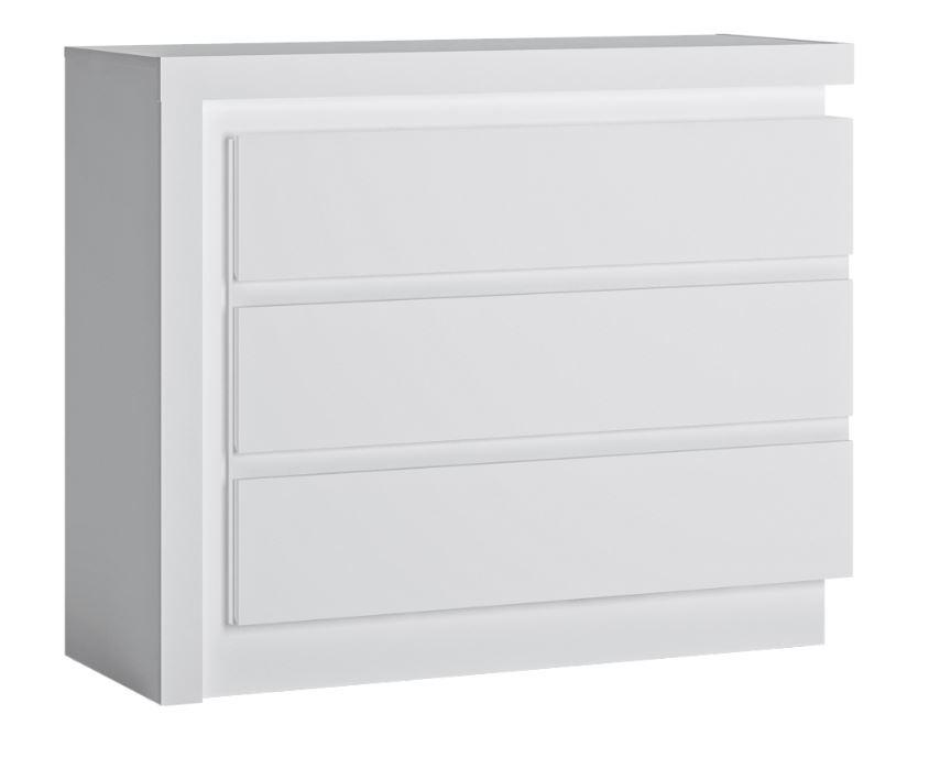 Komoda Lyon - crna, Trend, drvni materijal/plastika (107,5/89/42cm) - Modern Living