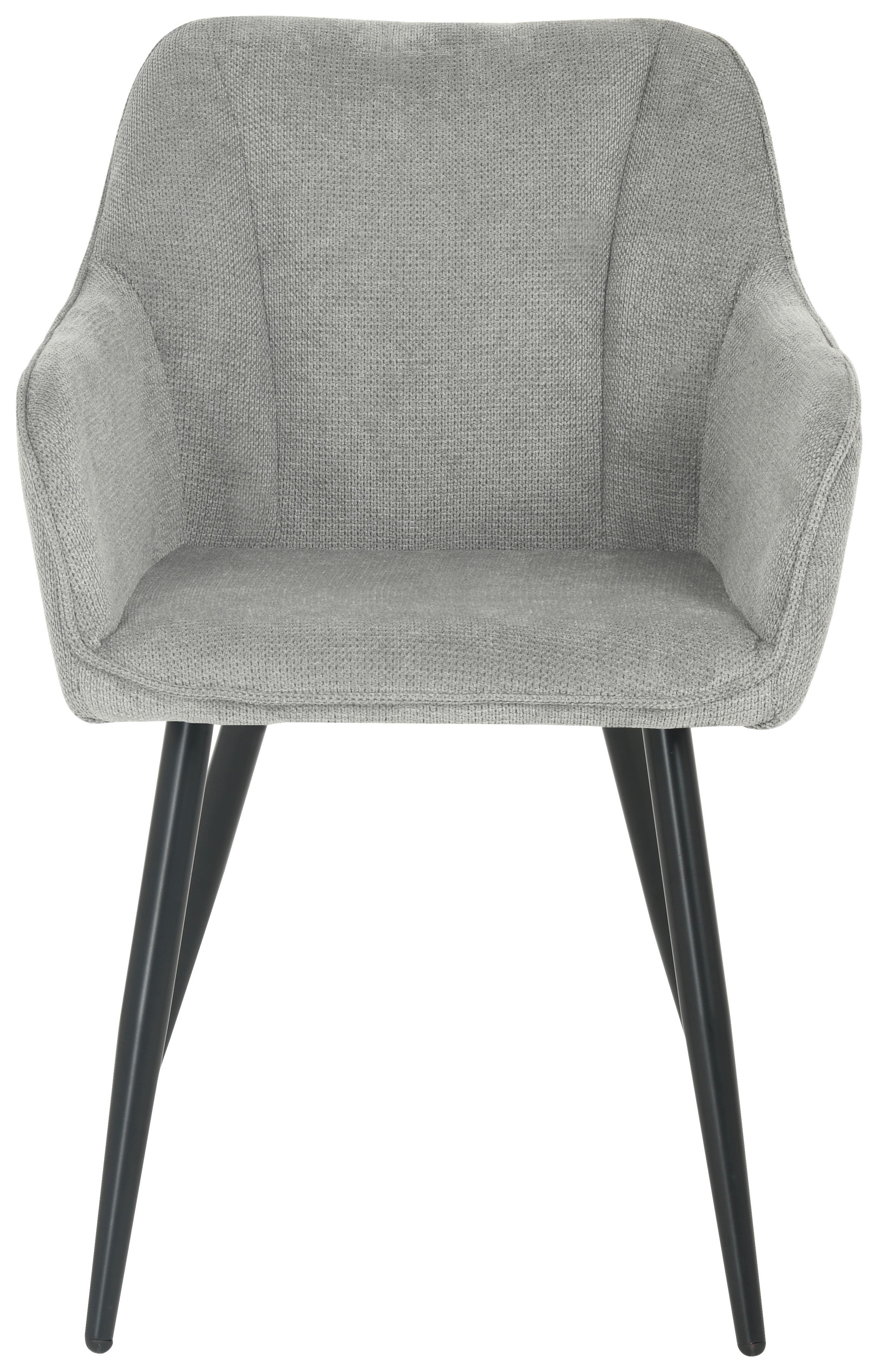 Scaun CARO GIGA-S - negru/gri, Konventionell, lemn/metal (61/82/55cm) - Nedis SmartLife
