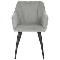 Scaun CARO GIGA-S - gri deschis/negru, Konventionell, lemn/metal (55/82/61cm) - Nedis SmartLife