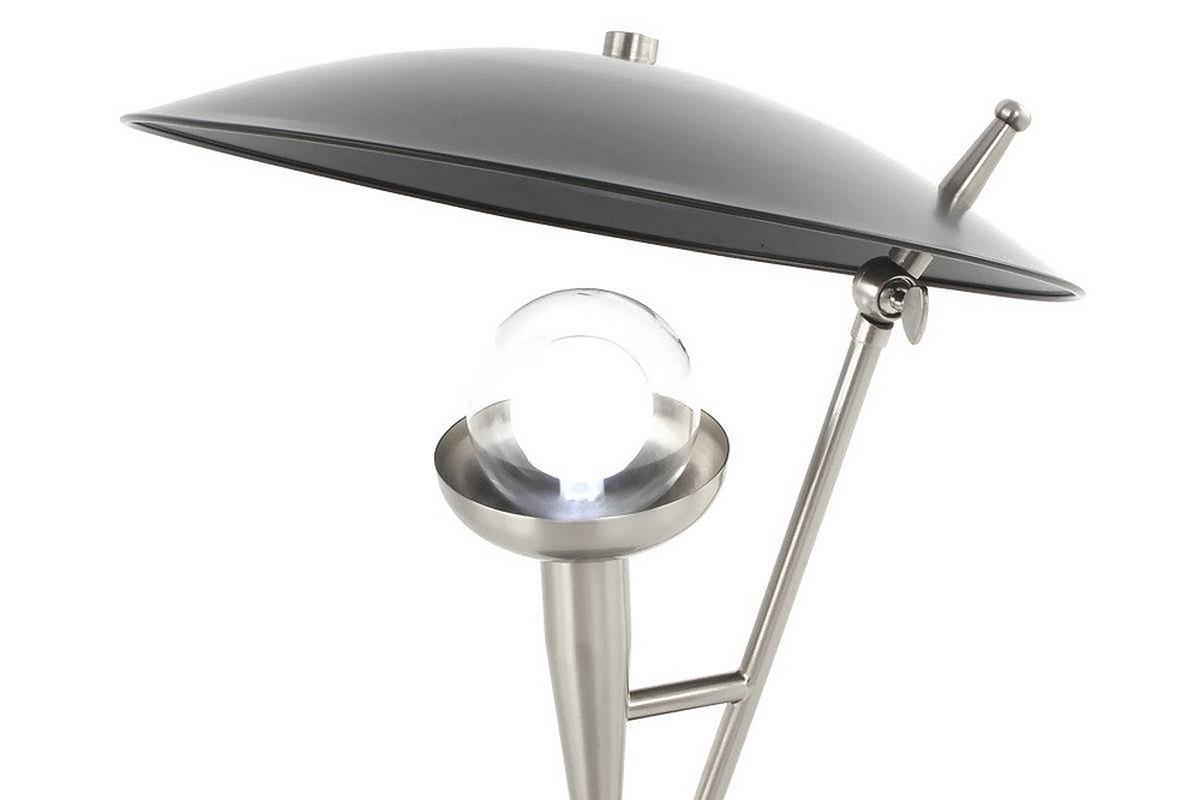 Tischleuchte Tischlampe Flyer 125 - Silberfarben/Schwarz, Trend, Metall (36/36/50cm) - Kayoom