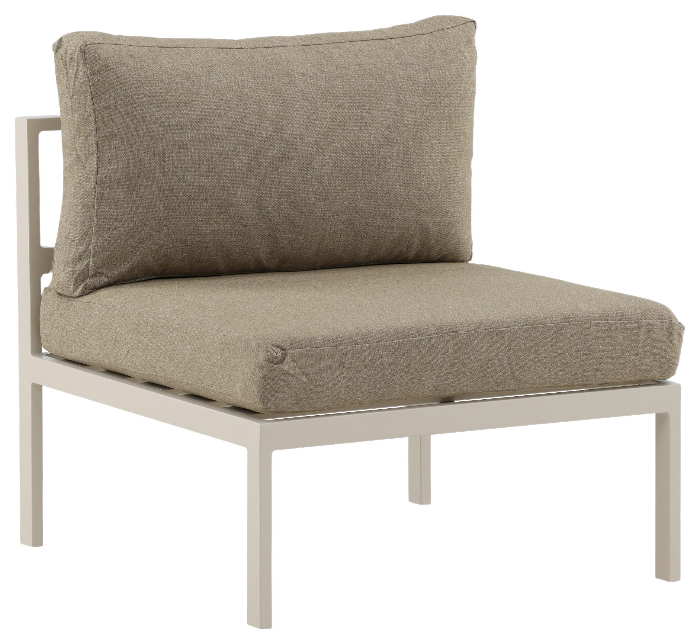 LOUNGESESSEL COPACABANA - Beige/Grau, KONVENTIONELL, Metall (70/65/74cm) - Gardenson