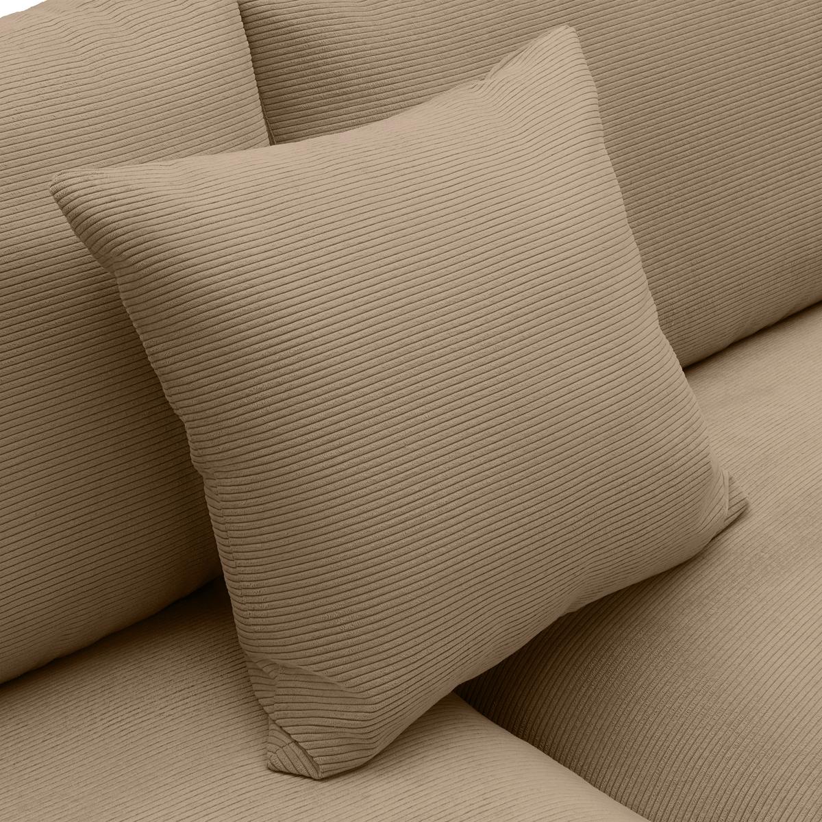 Kutna Garnitura Pedro - smeđa/crna, Moderno, tekstil/plastika (300/190cm) - Mömax