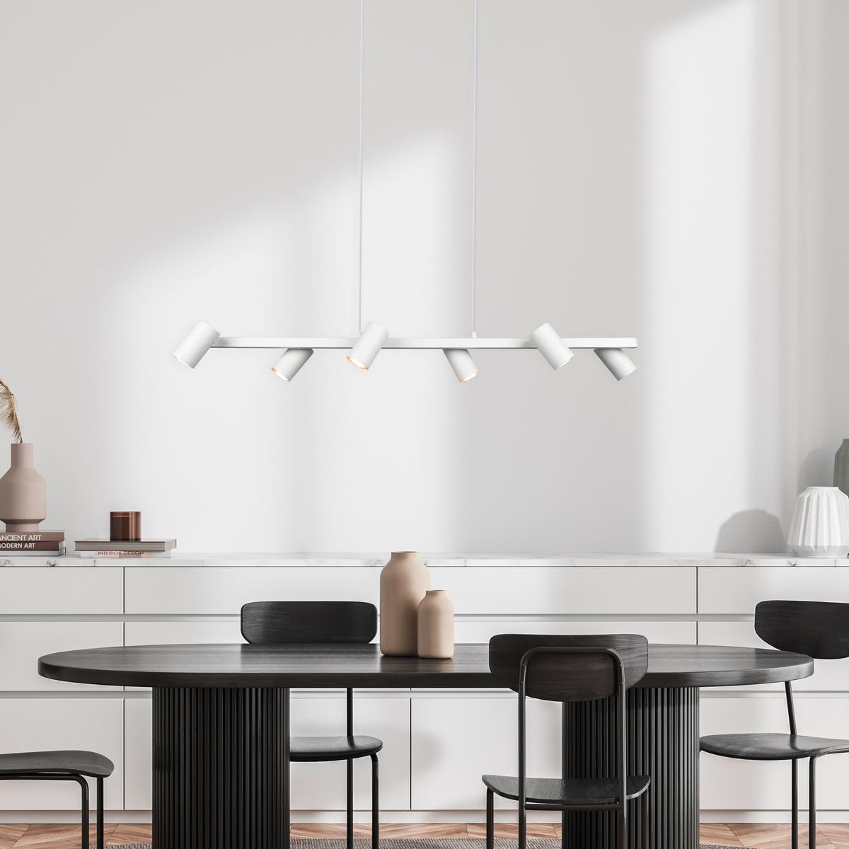 Pendelleuchte Marley Weiß max. 35 Watt - Weiß, MODERN, Metall (115/150/18cm) - Trio Leuchten
