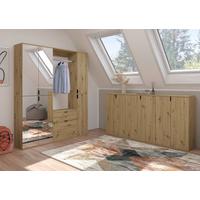 Dulap pentru pantofi PROJEKT X - stejar Artisan, Konventionell, material pe bază de lemn (152/99/34cm) - Modern Living